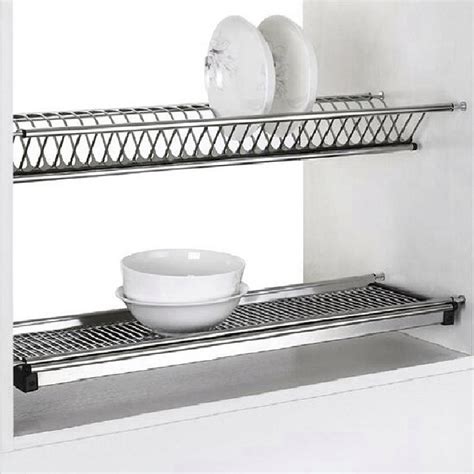 stainless steel kitchen cabinet wall mounted dish rack|ceiling mounted dish drying rack.